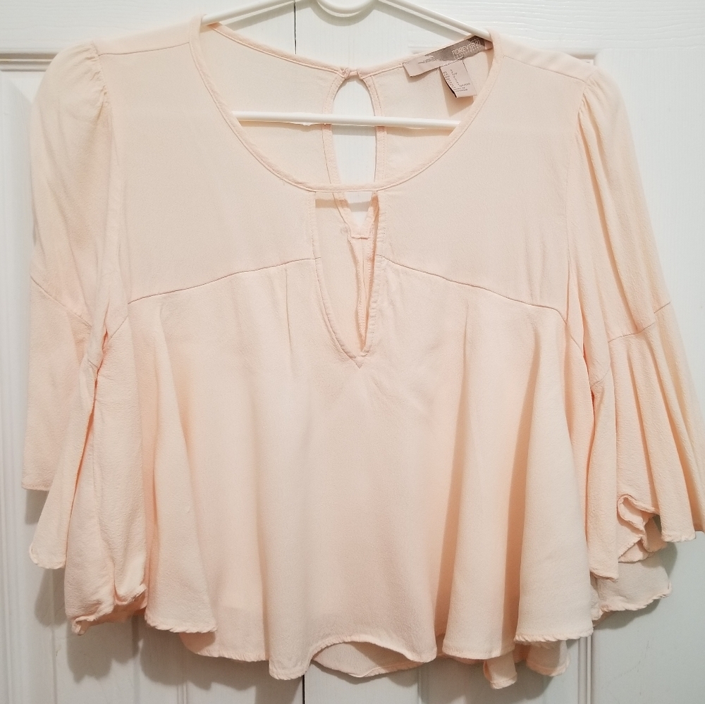 Cropped Ruffle Blouse